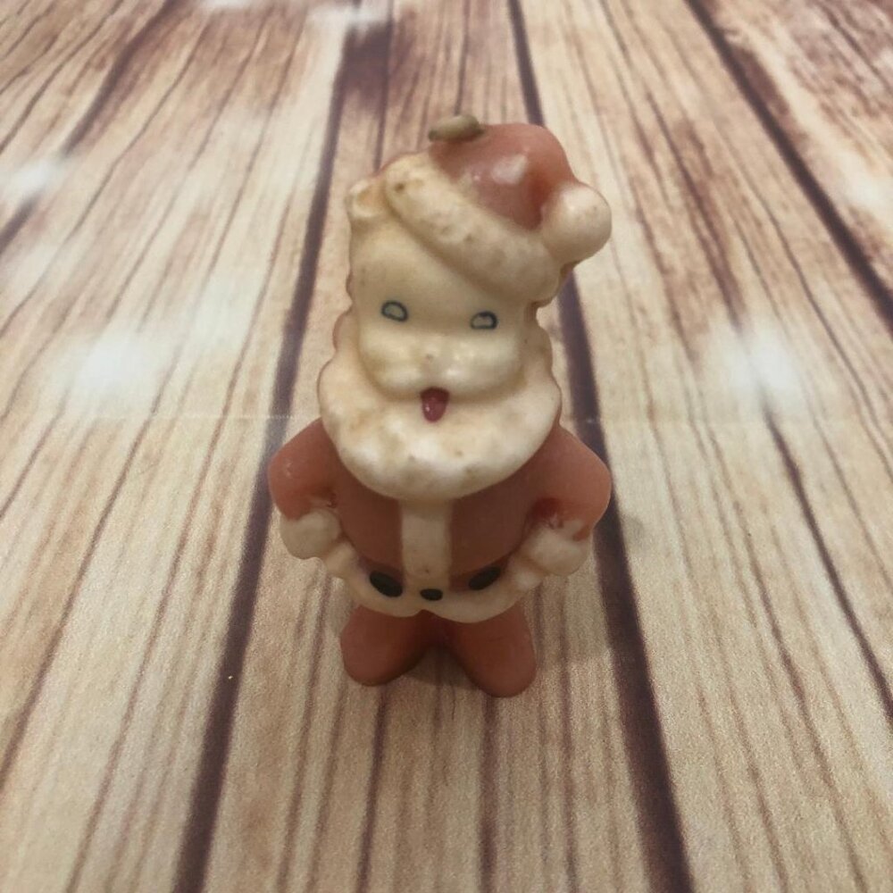 Vintage Gurley Santa Claus Candle Christmas Figure Unused 1950's